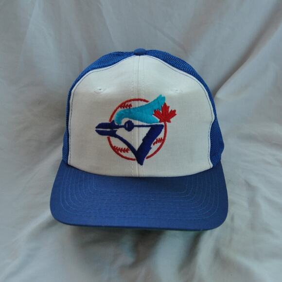 Toronto Blue Jays Vintage 1980's Trucker Mesh Snap Back Trucker Hat - Picture 1 of 13